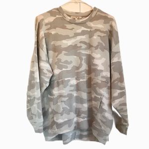 Express Oversized Camo Sweatshirt